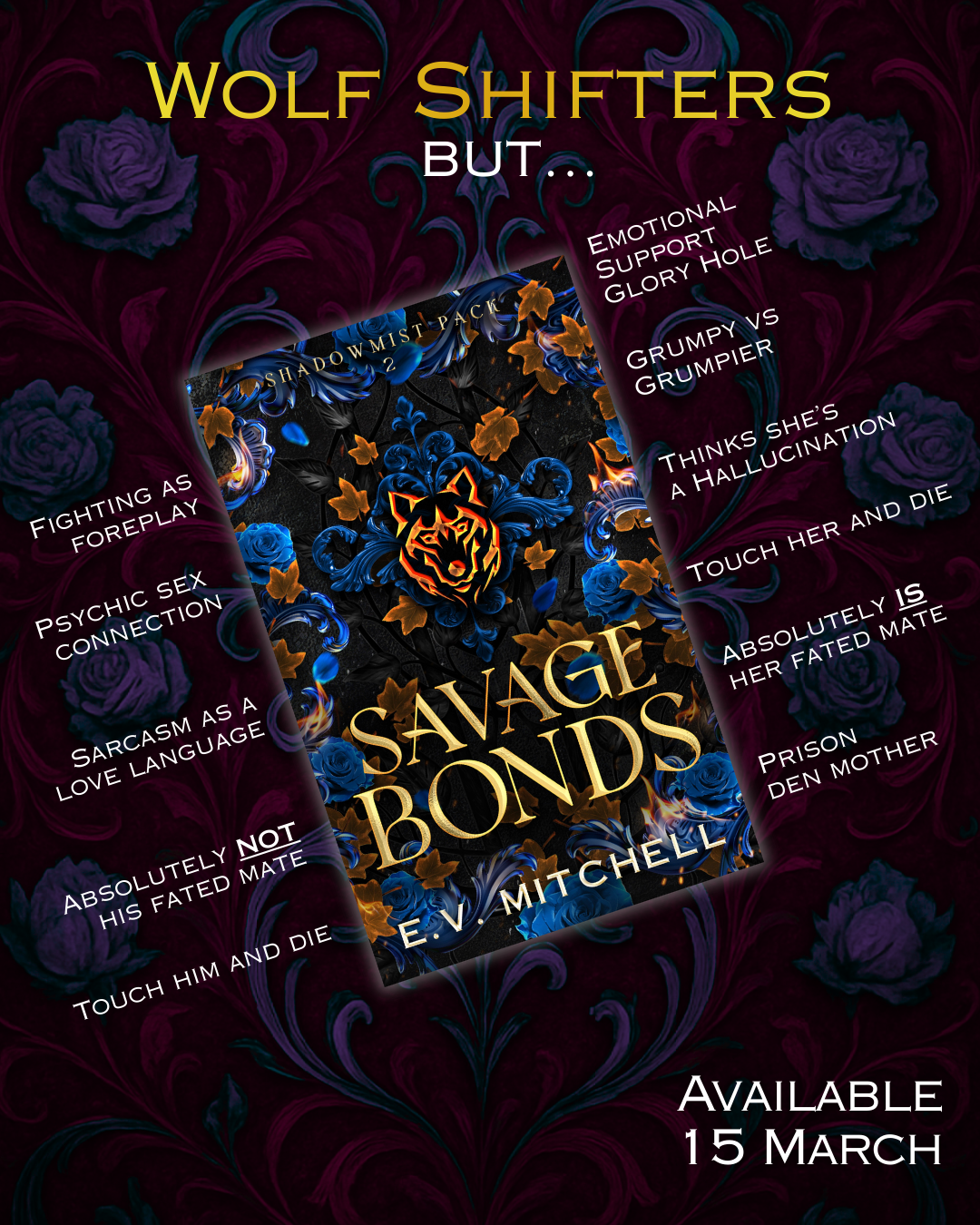 New Release: Savage Bonds | Book 2 Shadowmist Pack Series
