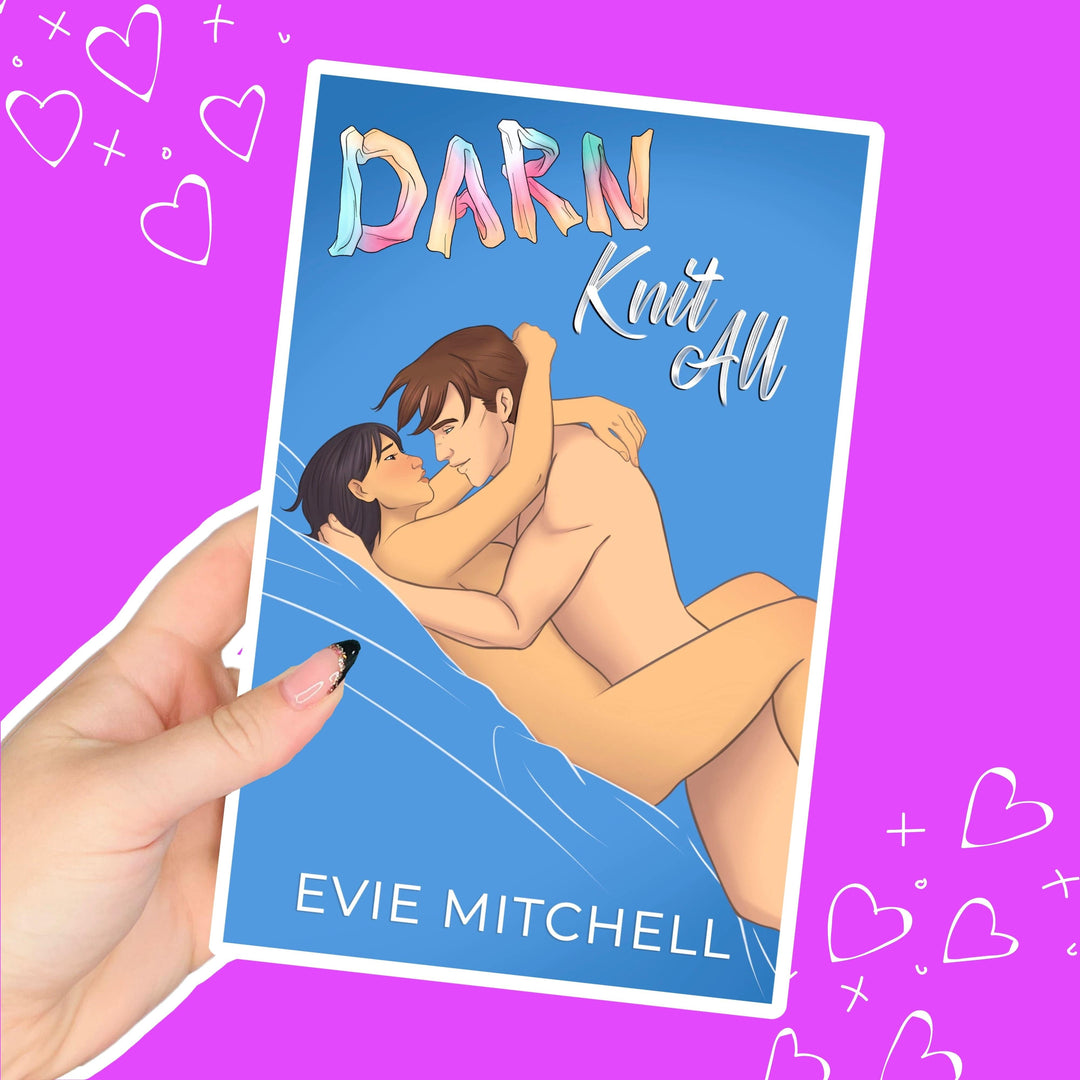 Evie Mitchell Paperback Spicy Cover Darn Knit All (PAPERBACK SIGNED)