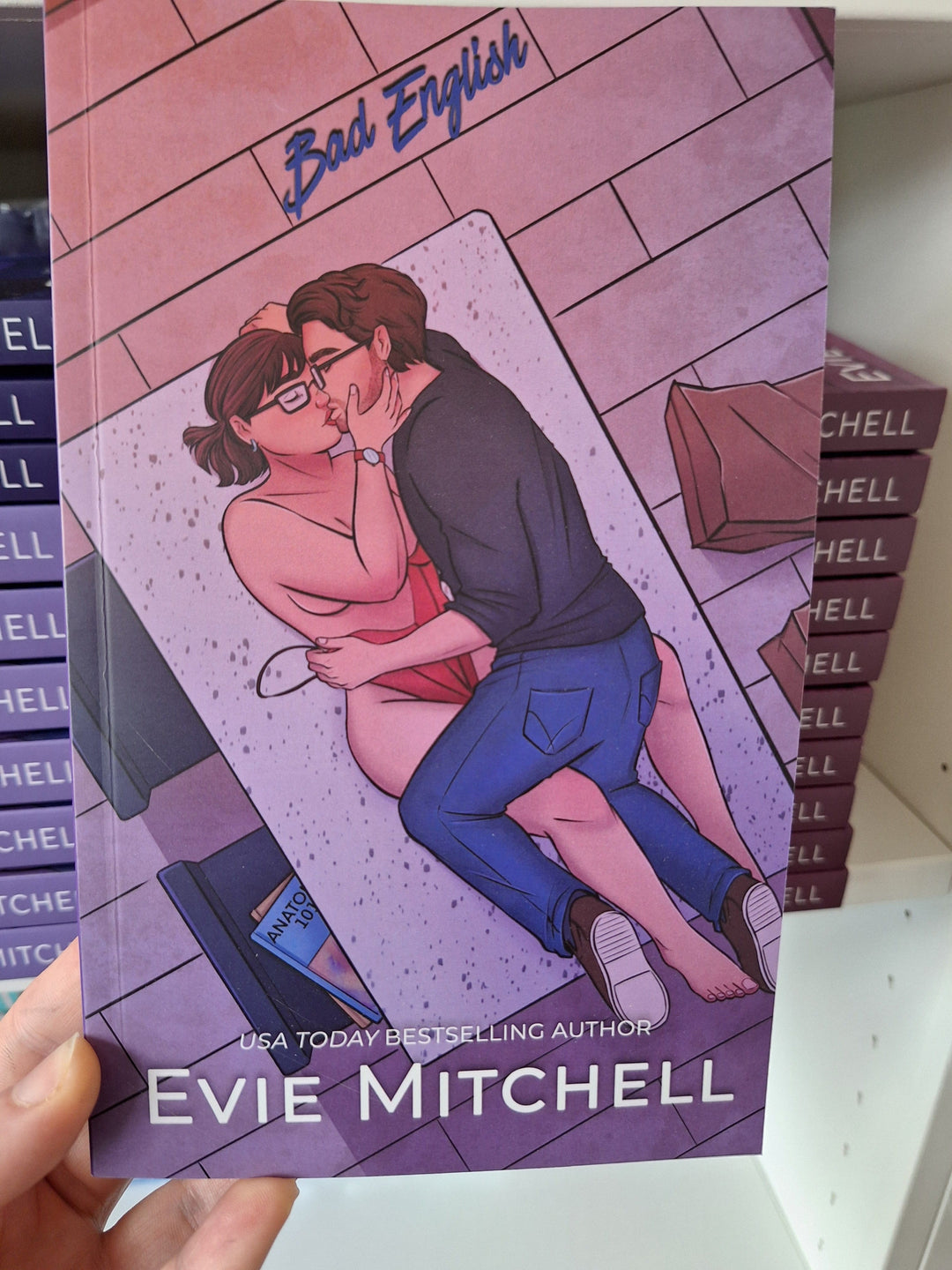 Evie Mitchell Paperback Steamy Puppy Love / Bad English (Paperback SIGNED)