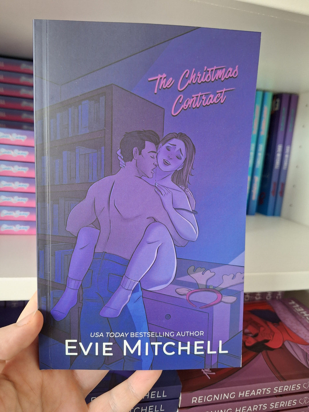 Evie Mitchell Paperback Steamy The Christmas Contract / Bonus Slices of Life (Paperback SIGNED)