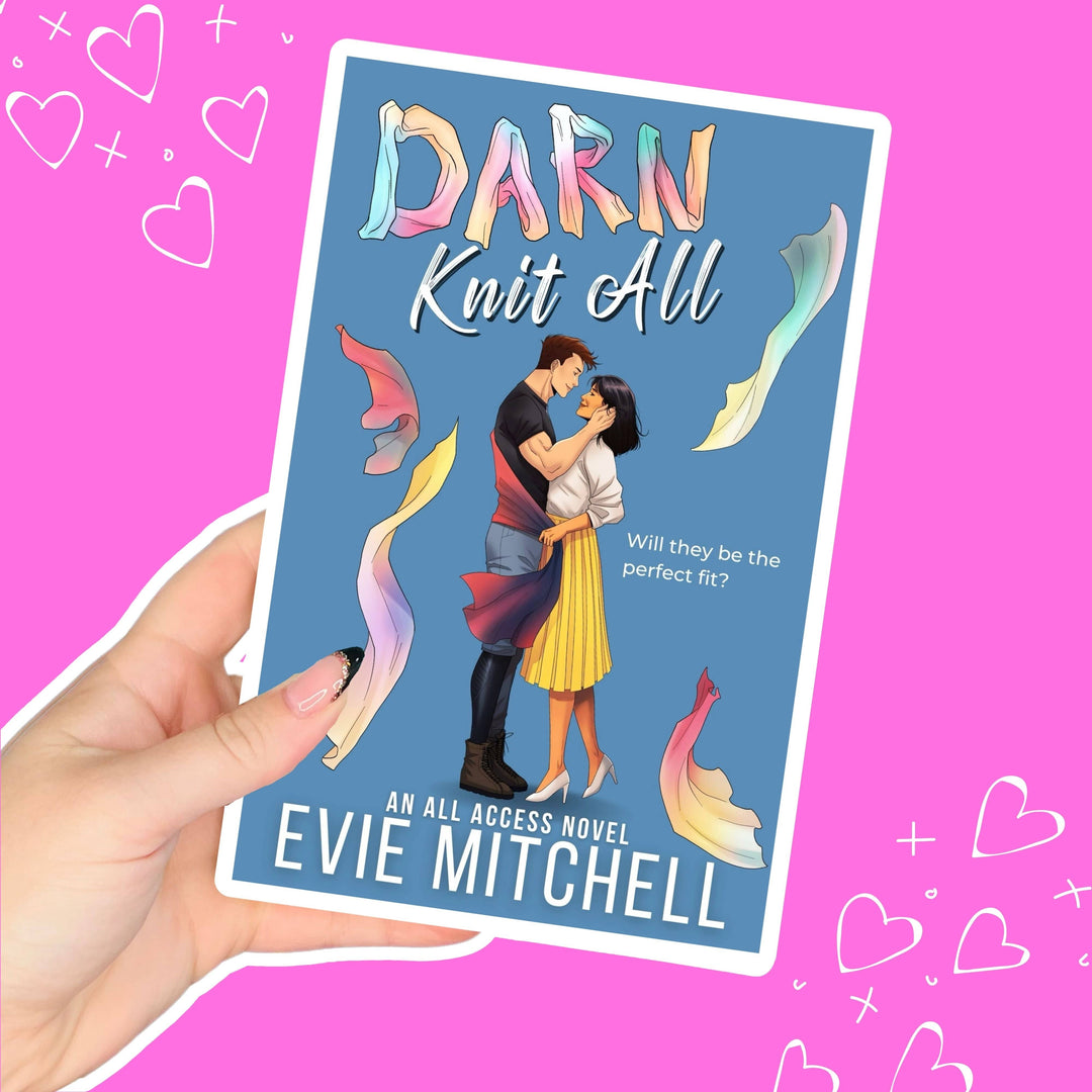 Evie Mitchell Paperback Sweet Cover Darn Knit All (PAPERBACK SIGNED)