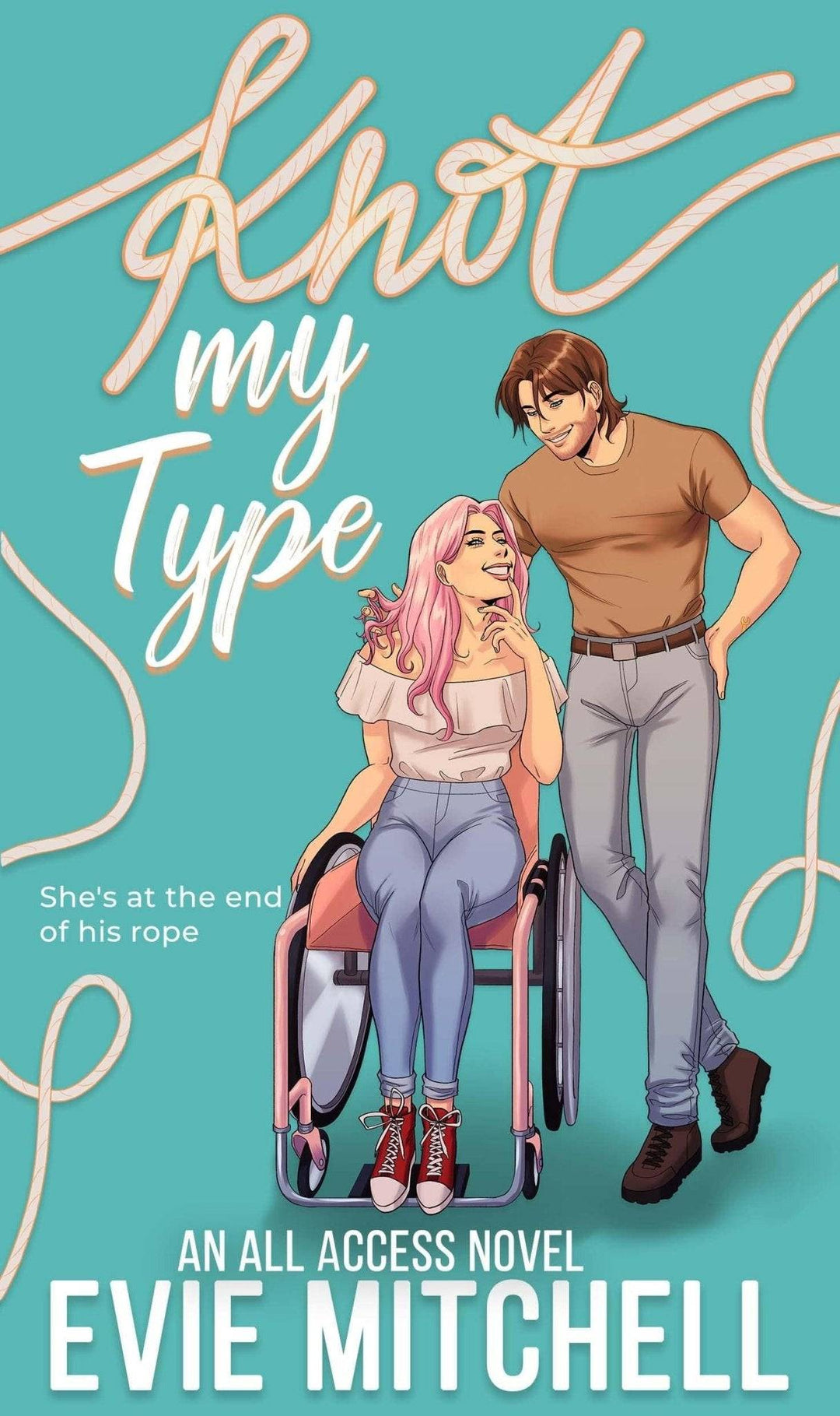 Knot My Type | Inclusive Disability Steamy Romance | Paperback - Evie Mitchell - Paperback