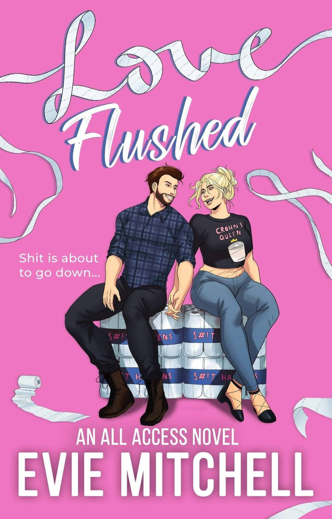 Love Flushed | A Chronic Illness Inclusive Disability Small Town Romance | Paperback - Evie Mitchell - Paperback