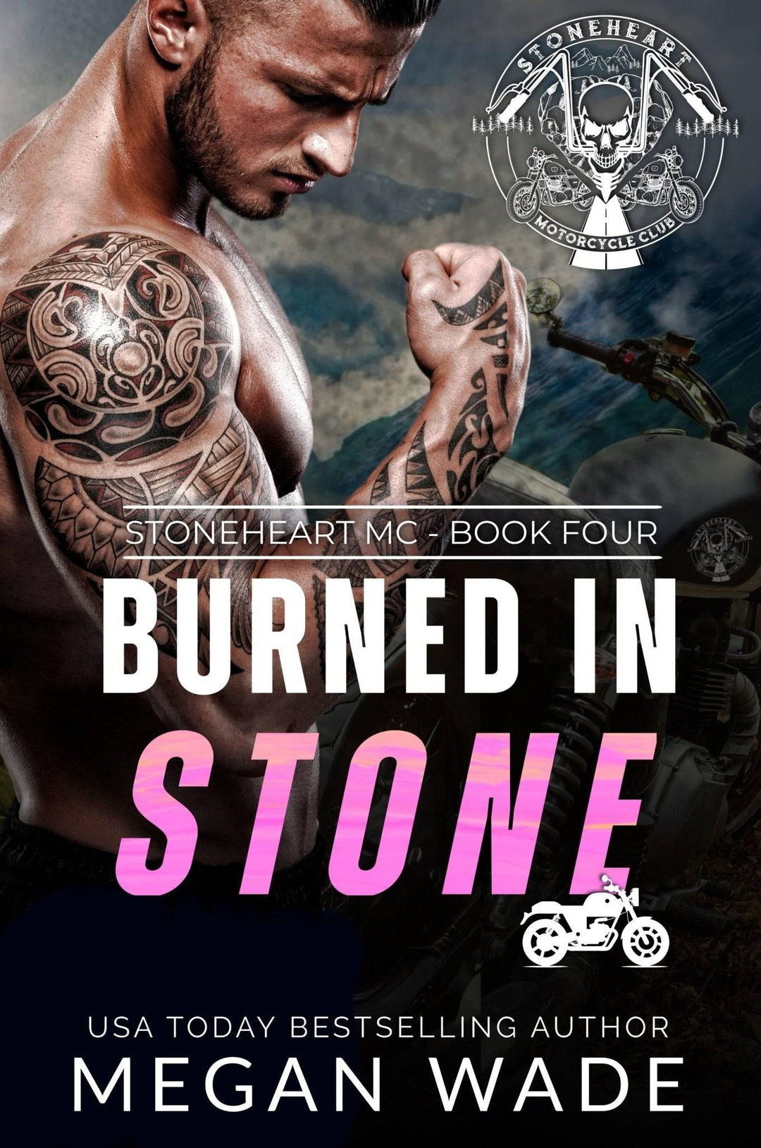 Burned In Stone | A BBW, MC Lite Romance | EBOOK | Stoneheart Motorcycle Club Book 4 eBook Evie Mitchell.