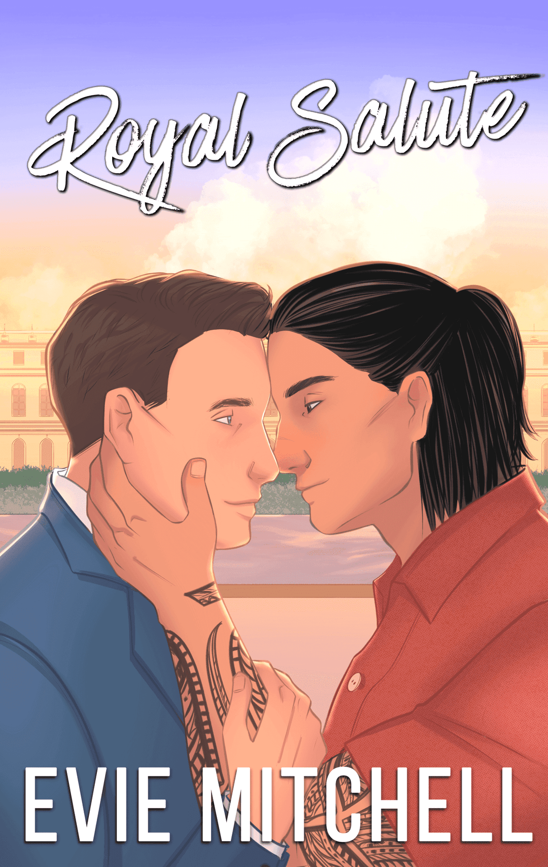 Royal Salute | A Gay Forbidden Royalty Romance | EBOOK | Sweet Cover eBook Evie Mitchell.