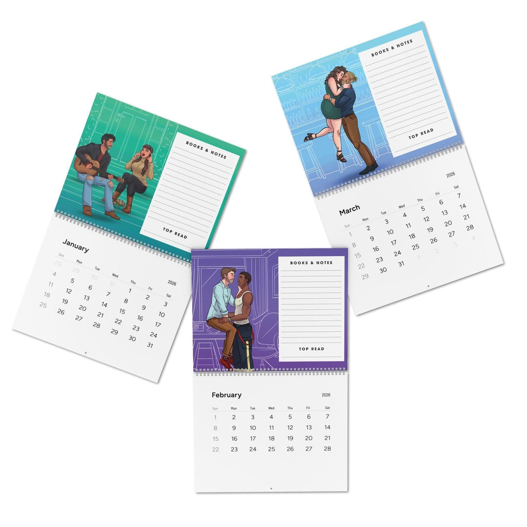 Standard Wall Calendar 2026 | Perfect for Romance Readers | Bookish Romance Calendar - Evie Mitchell - Calendar