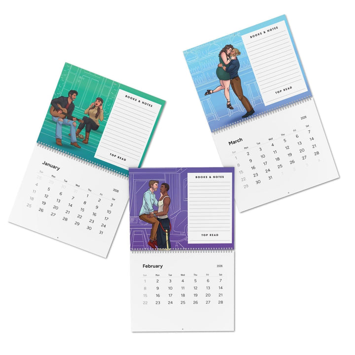 Standard Wall Calendar 2026 | Perfect for Romance Readers | Bookish Romance Calendar - Evie Mitchell - Calendar