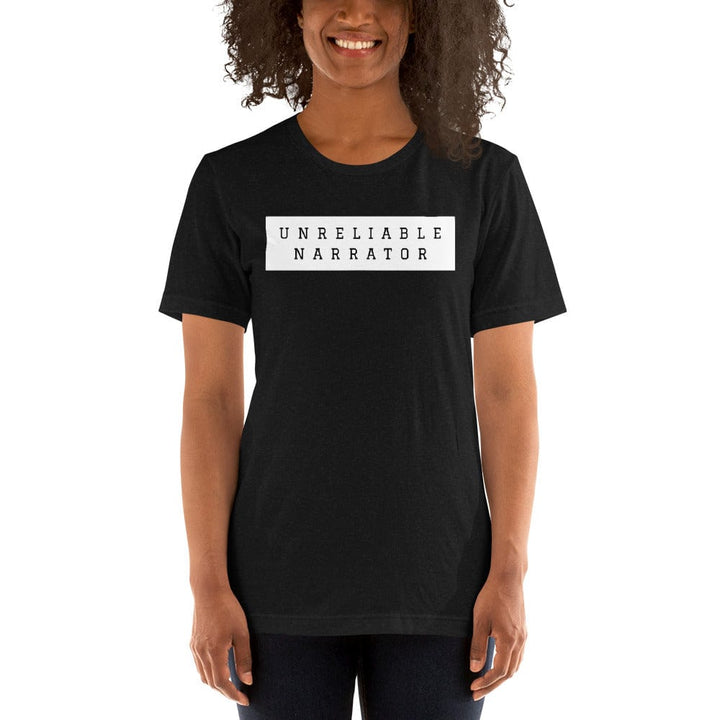 Evie Mitchell Black Heather / XS Unreliable Narrator - T-Shirt