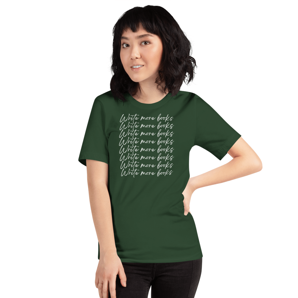 Evie Mitchell Forest / S Write More Books - T-Shirt - Dark Colours