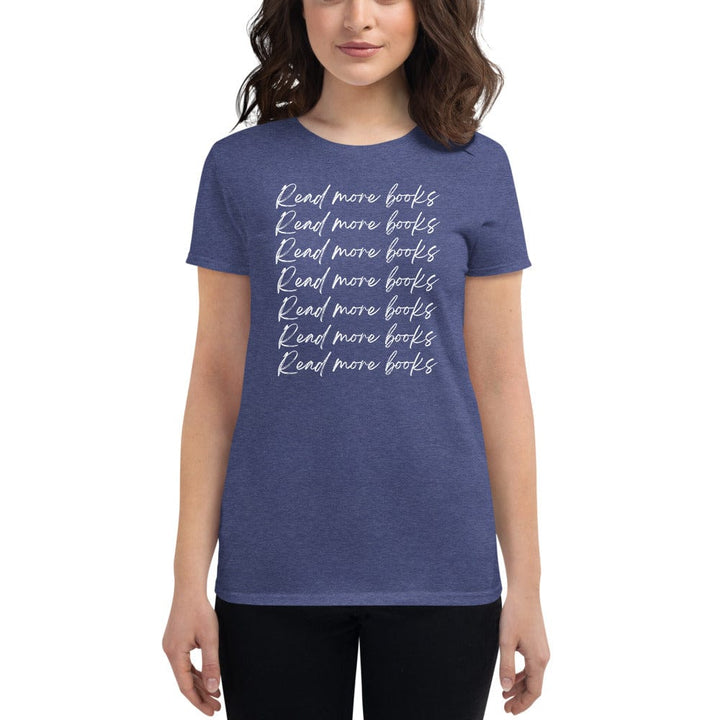 Evie Mitchell Heather Blue / S Read More Books - T-shirt