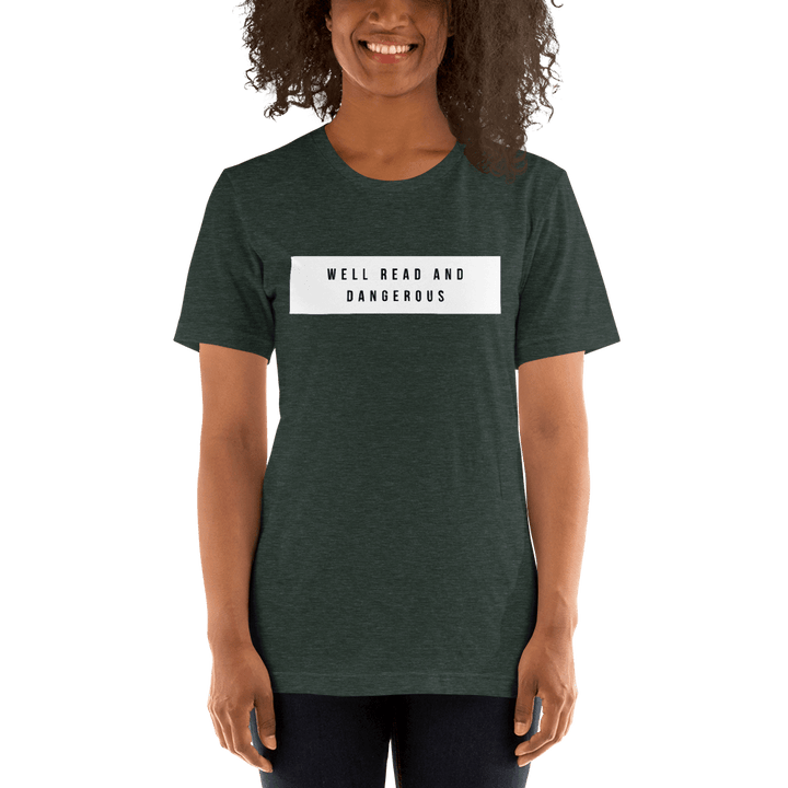 Evie Mitchell Heather Forest / S Well Read and Dangerous - T-Shirt