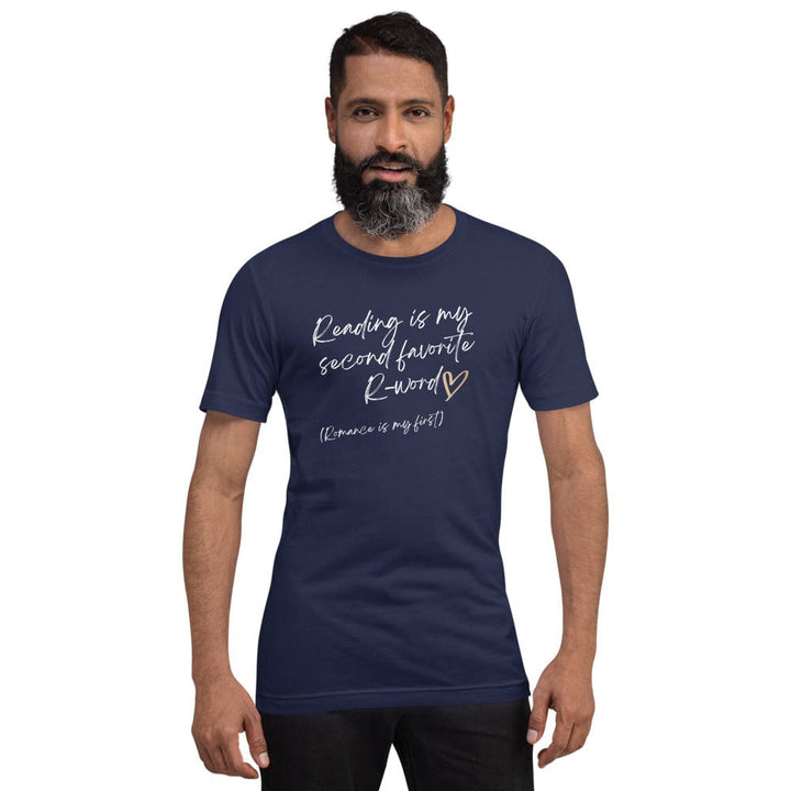 Evie Mitchell Navy / XS Reading is my second Favorite R-Word - USA Spelling - T-Shirts