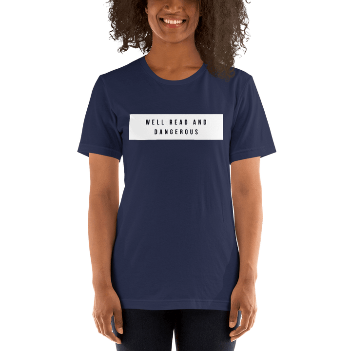 Evie Mitchell Navy / XS Well Read and Dangerous - T-Shirt
