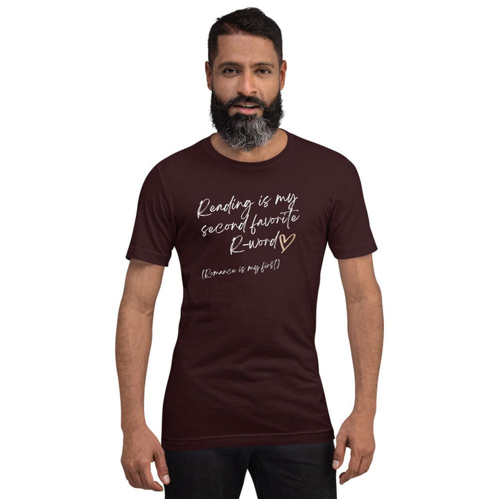 Evie Mitchell Oxblood Black / S Reading is my second Favorite R-Word - USA Spelling - T-Shirts