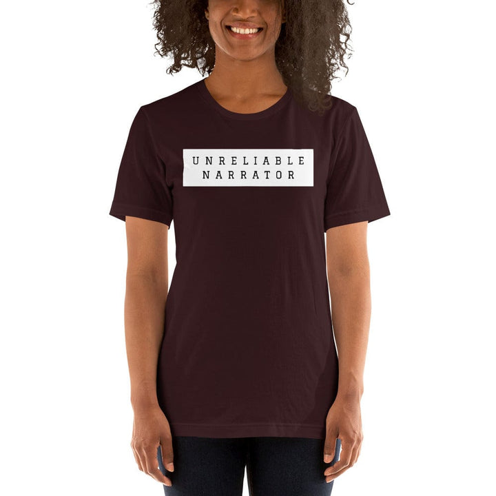 Evie Mitchell Oxblood Black / S Unreliable Narrator - T-Shirt